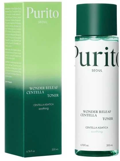 PURITO CENTELLA Žalias LEVEL CALMING veido tonikas, 200 ml