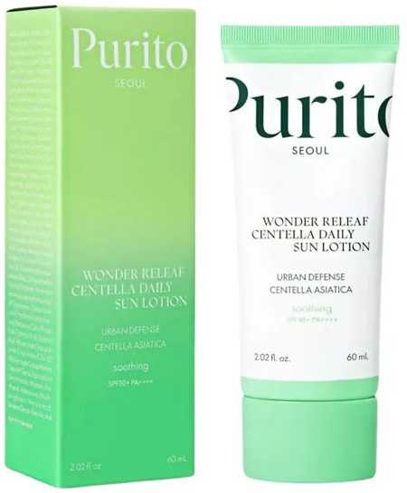 PURITO SEOUL WONDER RELEAF CENTELLA DAILY SUN apsauginis losjonas nuo saulės, 60 ml