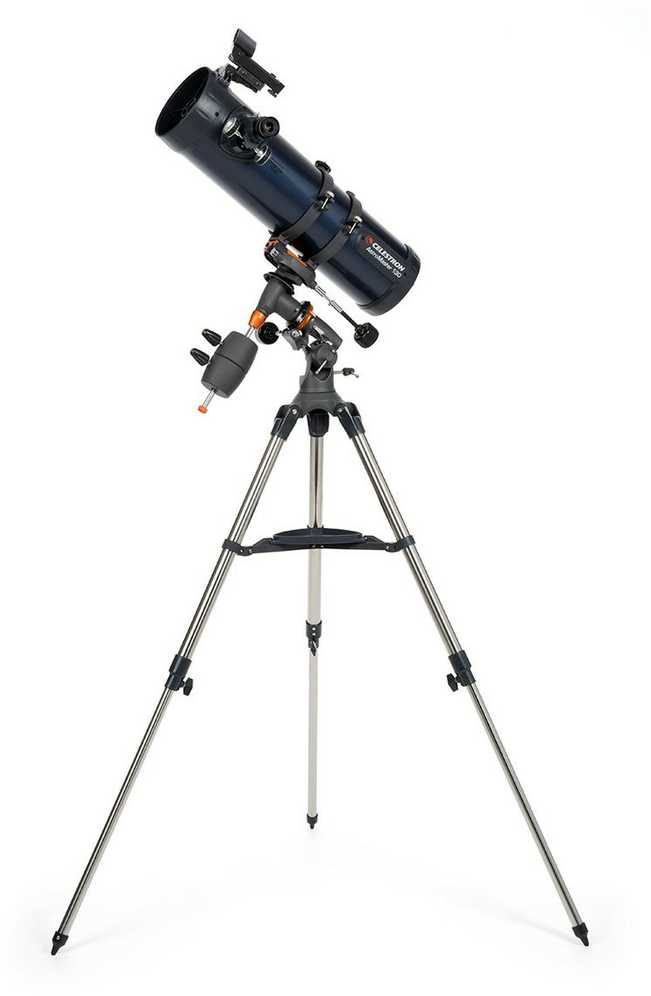 Teleskopas Celestron Astromaster 130EQ Reflector 33x Juodas, Mėlyna, Pilkas