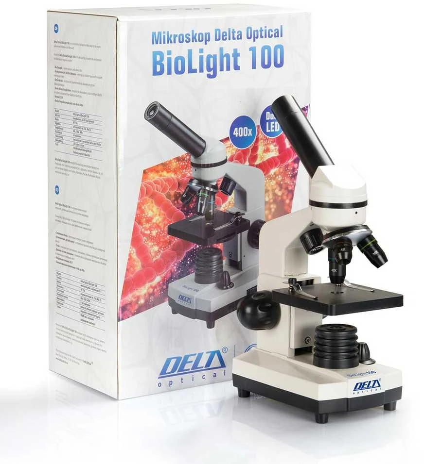 Deltaoptical Mikroskopas Biolight 100 Baltas