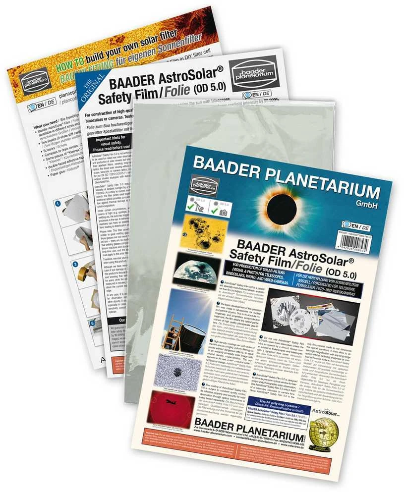 Baader Planetarium Filtras Saulei Baader AstroSolar safety filmas A4