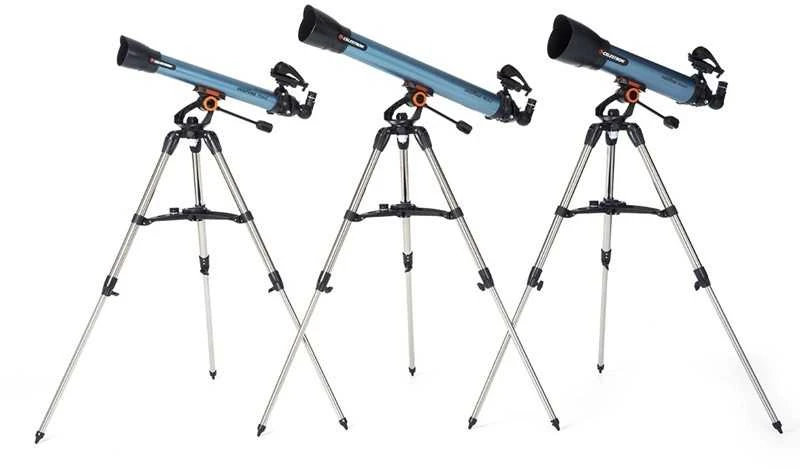 Celestron Inspire 70AZ 35x teleskopas, juodas, mėlynas