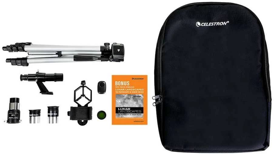 Žiūronai Celestron Travelscope 70 DX stebėjimo žiūronas, juodos, pilkos spalvos