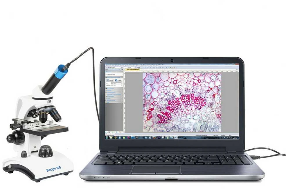 Deltaoptical Mikroskopas Biolight 300 su video kamera