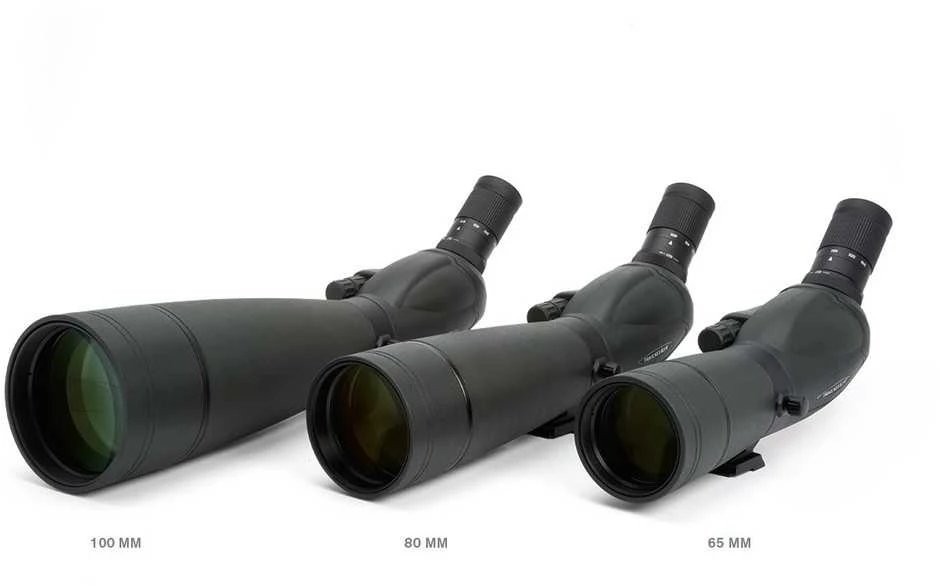 Žiūronai Celestron TrailSeeker 100-45 laipsnių stebėjimo vamzdis 67x BaK-4, juodas