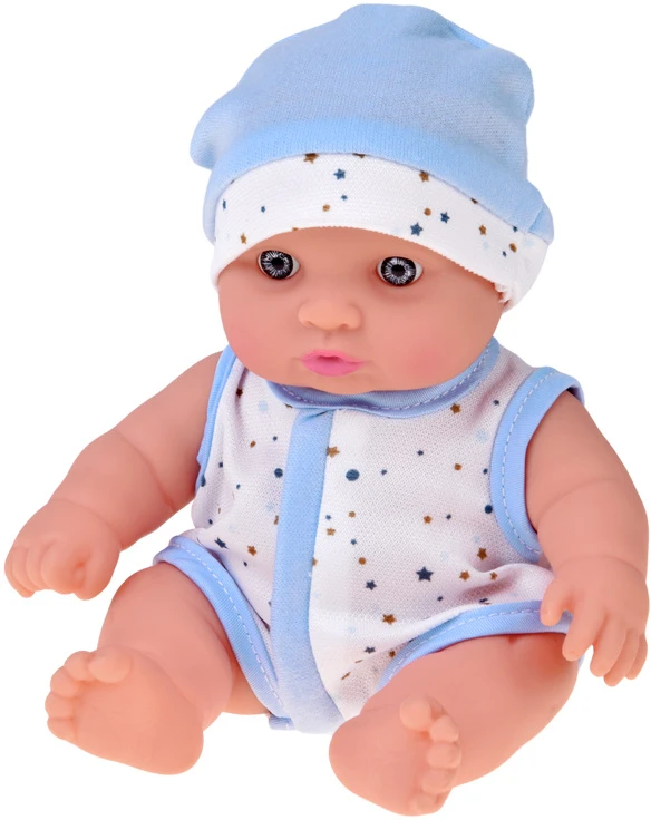 Jokomisiada 20 cm Baby Doll in a Carrier with Pacifier, Bottle and Accessories ZA6332