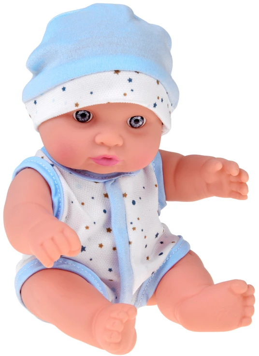 Jokomisiada 20 cm Baby Doll in a Carrier with Pacifier, Bottle and Accessories ZA6332