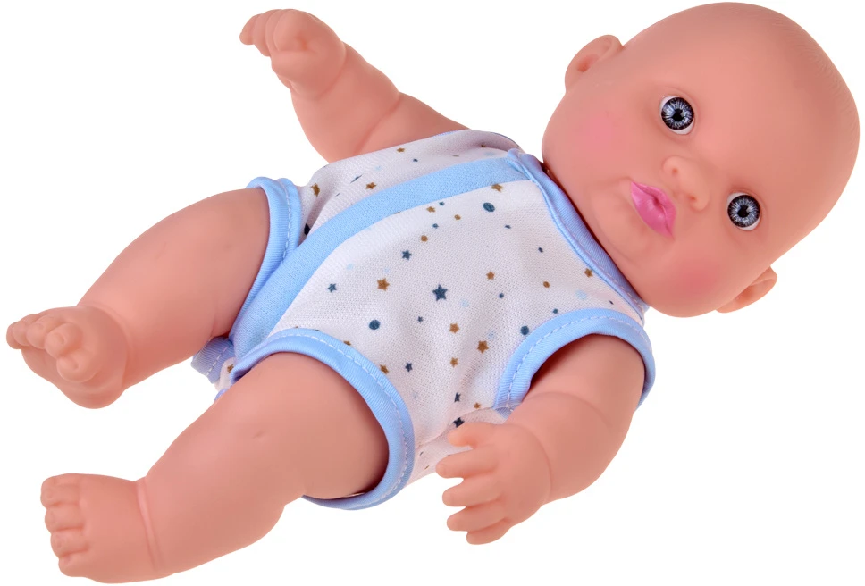 Jokomisiada 20 cm Baby Doll in a Carrier with Pacifier, Bottle and Accessories ZA6332
