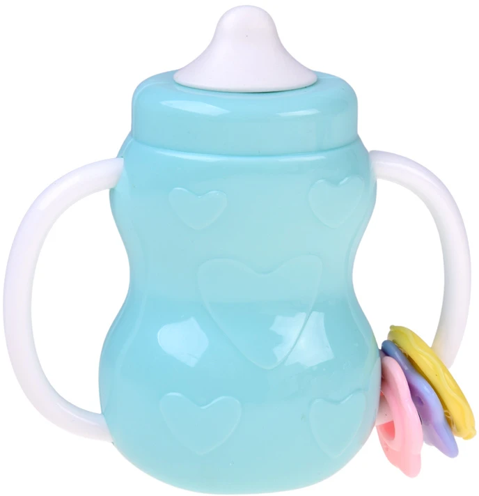 Jokomisiada 2in1 rattle and teether - large set of 8 pcs. PASTEL for toddlers ZA6627
