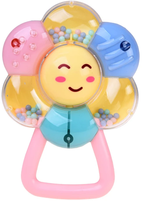 Jokomisiada 2in1 rattle and teether - large set of 8 pcs. PASTEL for toddlers ZA6627