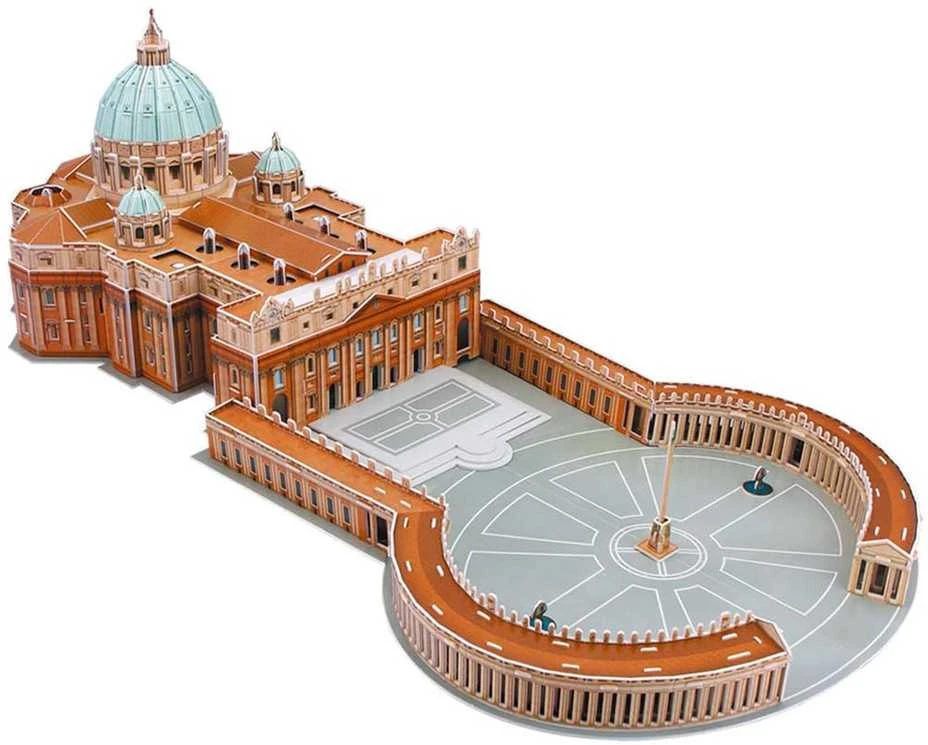 Dėlionė Jokomisiada 3D Puzzle St. Peter's Basilica Vatican 61 pcs spatial puzzle ZA1578