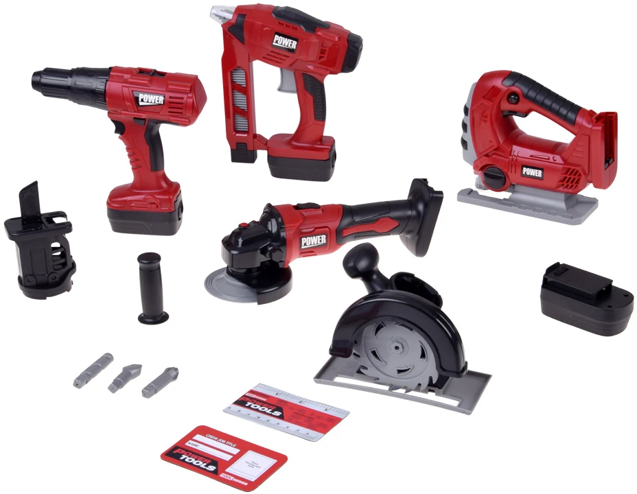 Jokomisiada 6-in-1 electric tool set for children LITTLE HANDYMAN ZA6576
