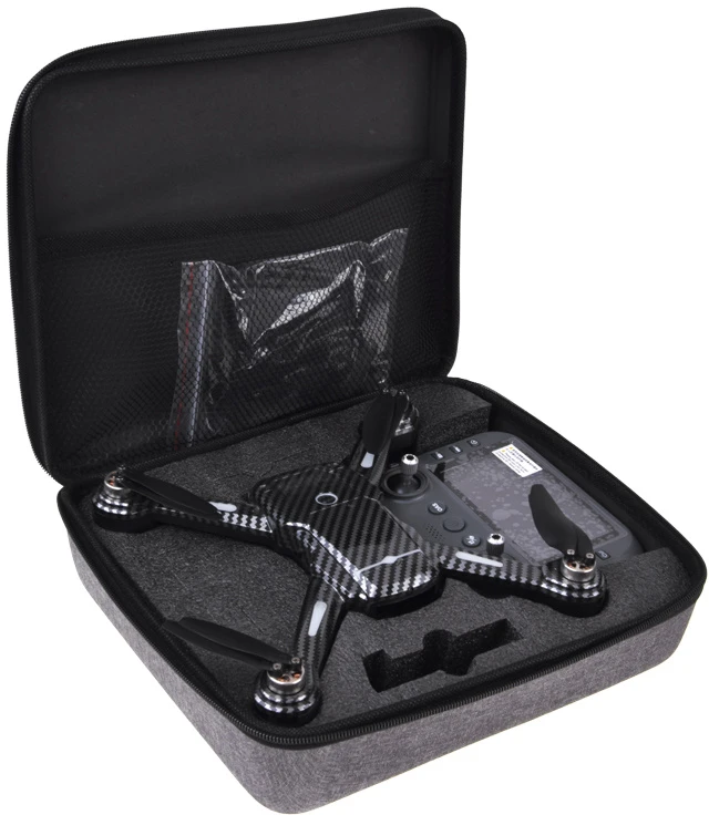 Jokomisiada A19P RC Drone HD Kamera Remote Control with Screen Obstacle Avoidance Case RC0774