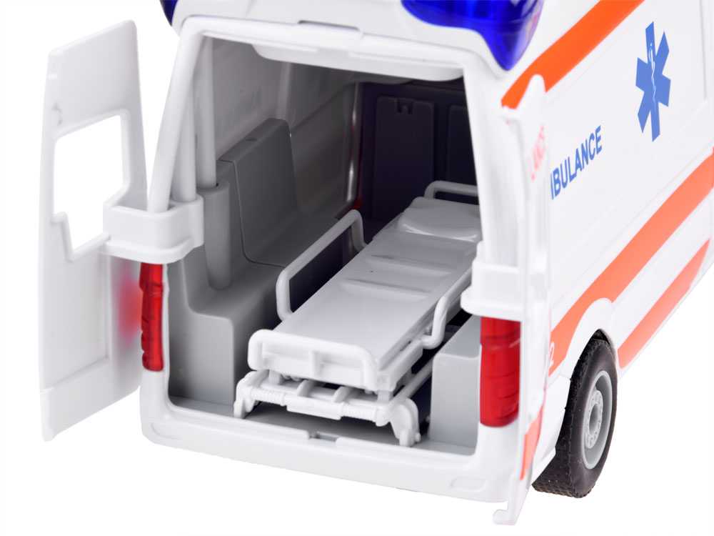 Jokomisiada Ambulance + stretcher car Ambulance with sound ZA3835