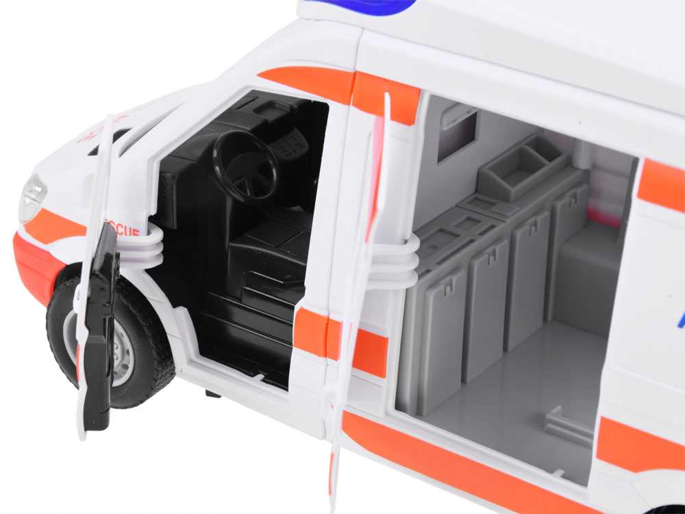 Jokomisiada Ambulance + stretcher car Ambulance with sound ZA3835