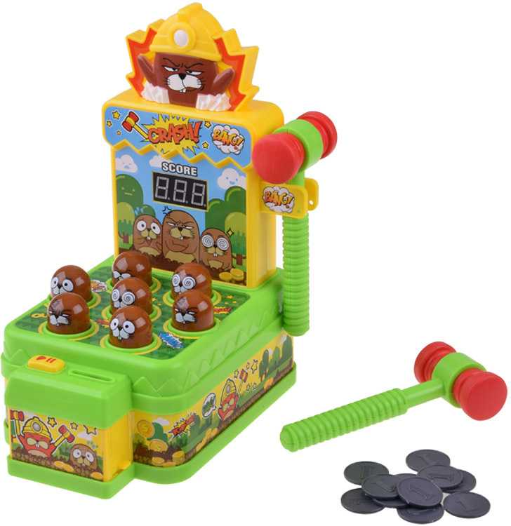 Jokomisiada Arcade game "Hit the moles with a hammer" - light and sound ZA5954