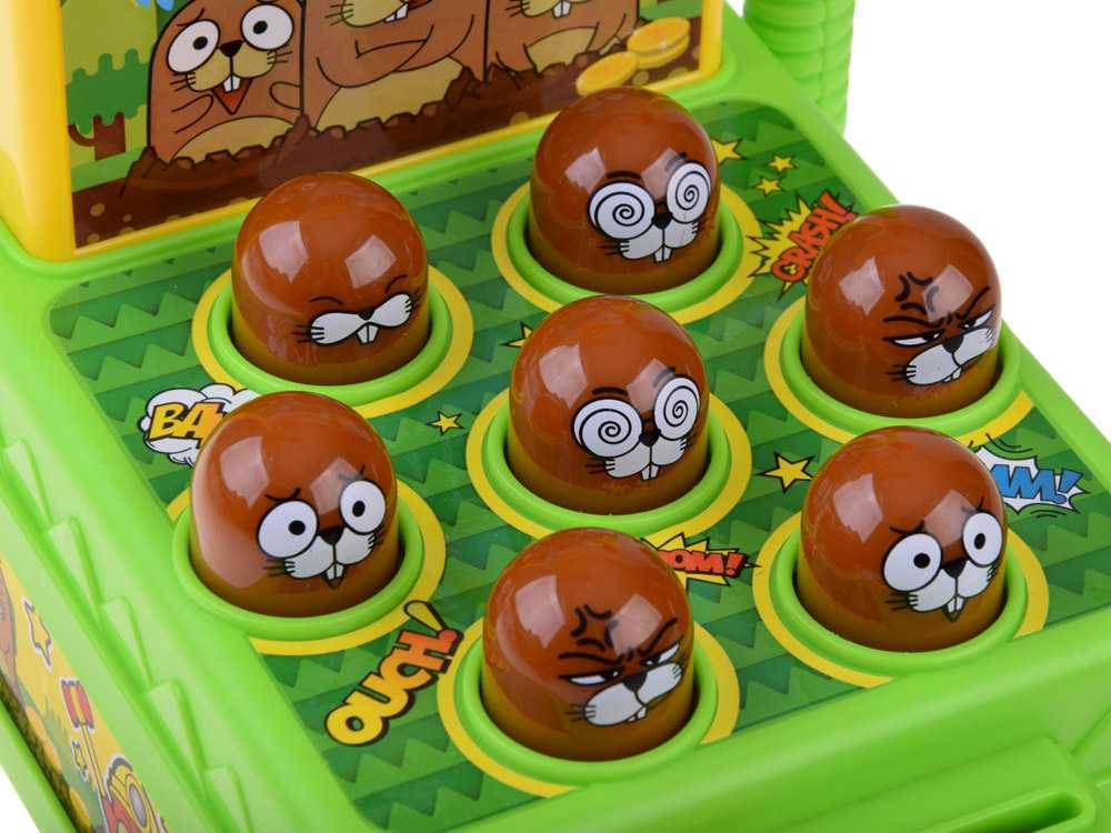 Jokomisiada Arcade game "Hit the moles with a hammer" - light and sound ZA5954