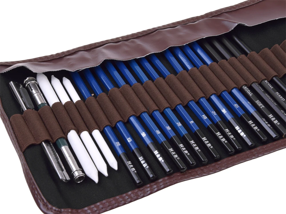 Dėlionė Jokomisiada Art Set for Sketching and Drawing Pencils Graphite Carrying Case AP0127
