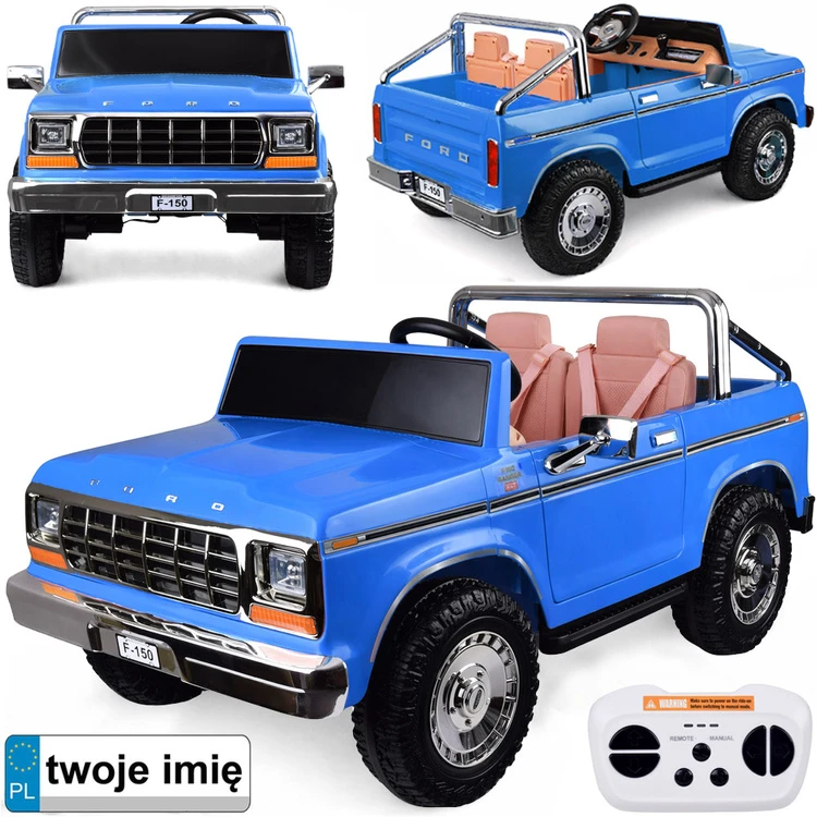 Jokomisiada Baterija varomas dvivietis klasikinis „Ford Bronco“ pikapas PA0338