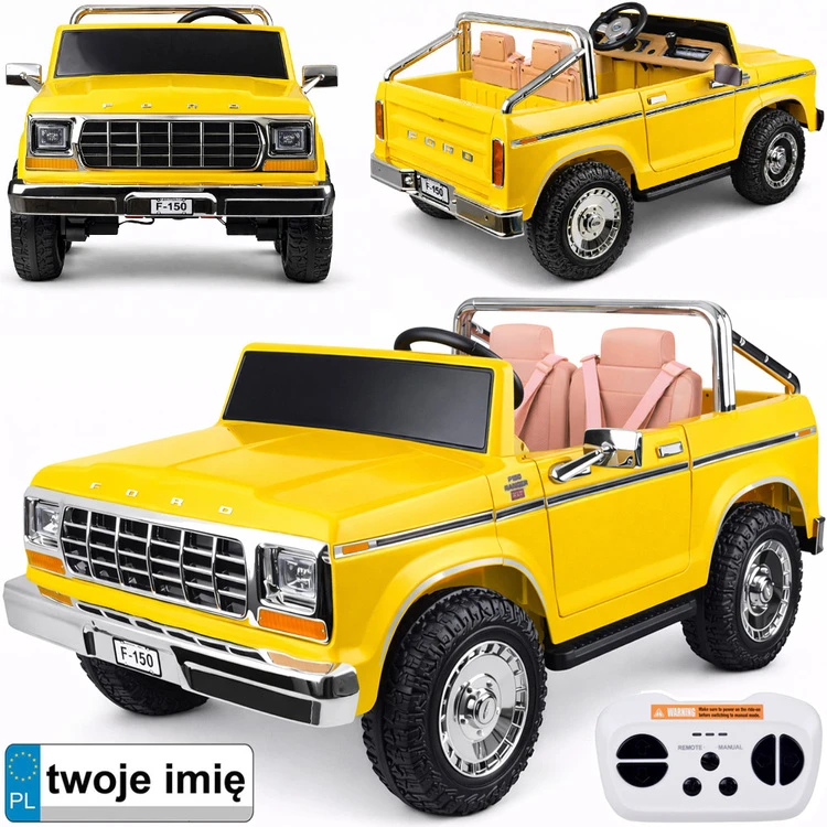 Jokomisiada Baterija varomas dvivietis klasikinis „Ford Bronco“ pikapas PA0338