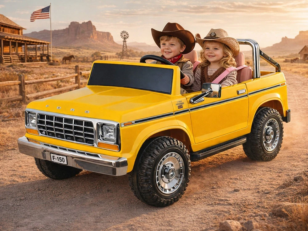 Jokomisiada Baterija varomas dvivietis klasikinis „Ford Bronco“ pikapas PA0338