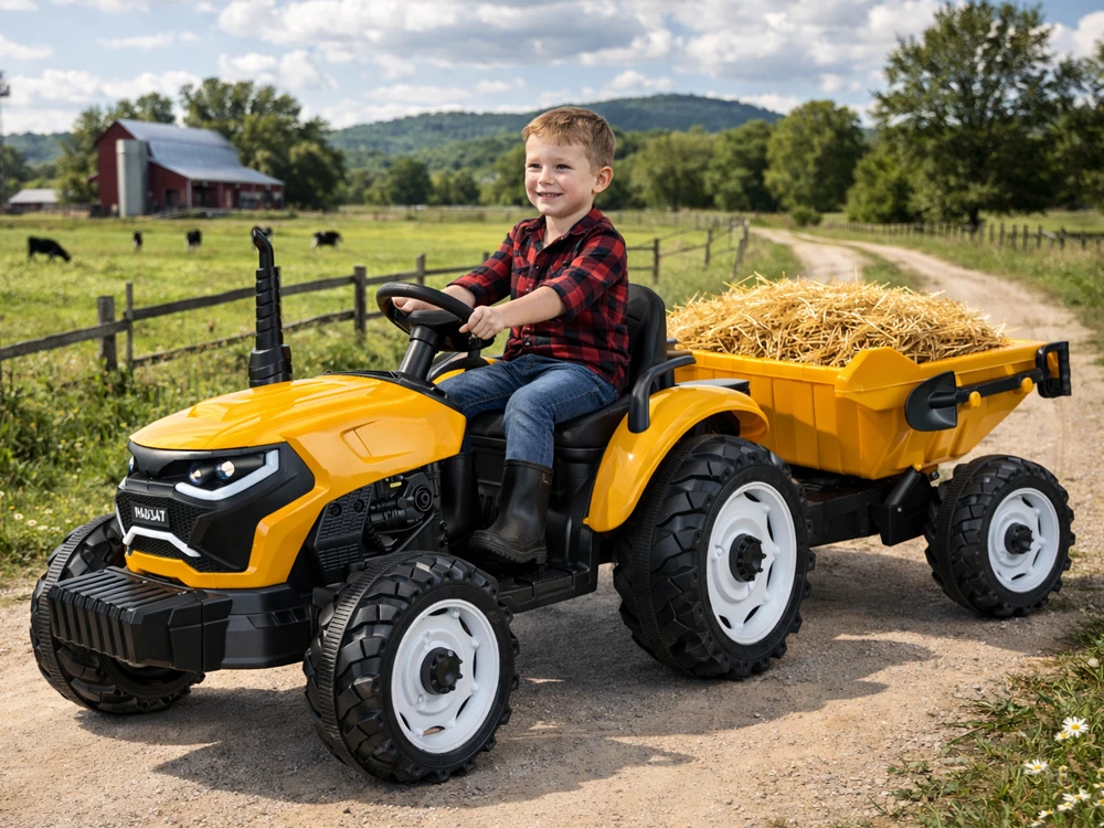 Jokomisiada Baterija-powered TRACTOR with trailer and movable tipper PA0347