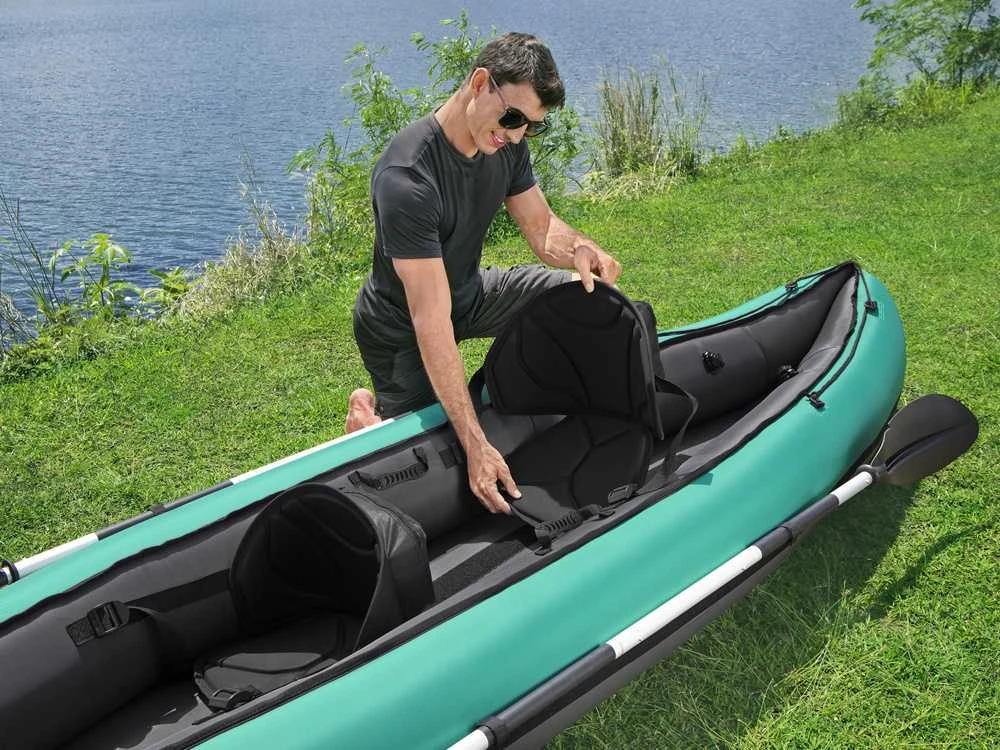 Bestway 2 asmenų kayak Ventura Elite X2 pripučiama valtis Hydro Force irklas 65052