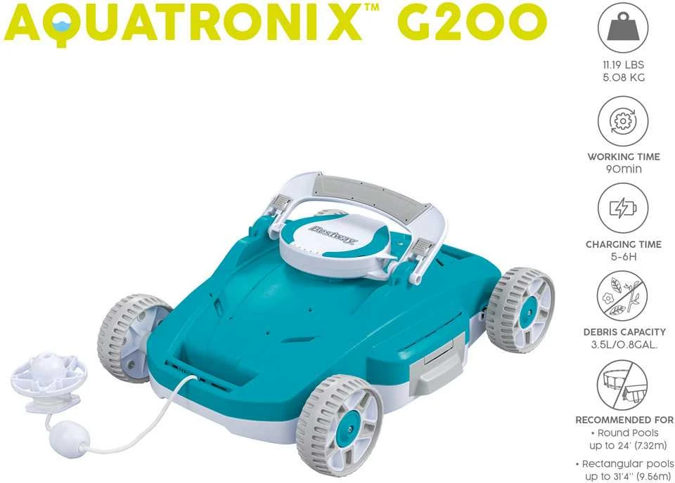 Bestway automatinis baseino dulkių siurblys robotas AquaTronix G200 58765