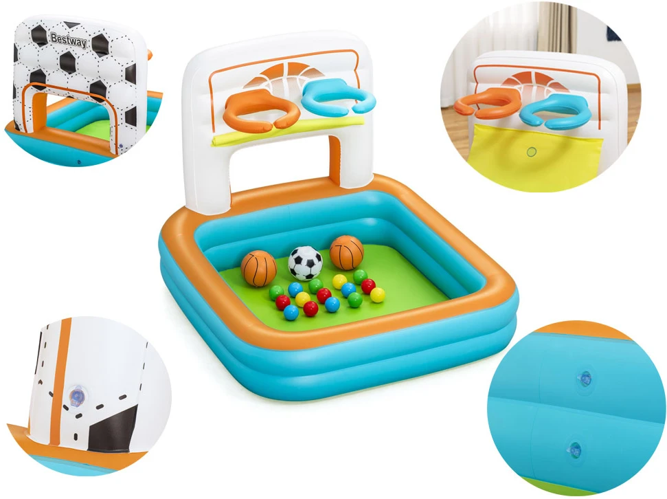 Pripučiama žaidimų aikštelė Bestway 3in1, 120 cm x 107 cm