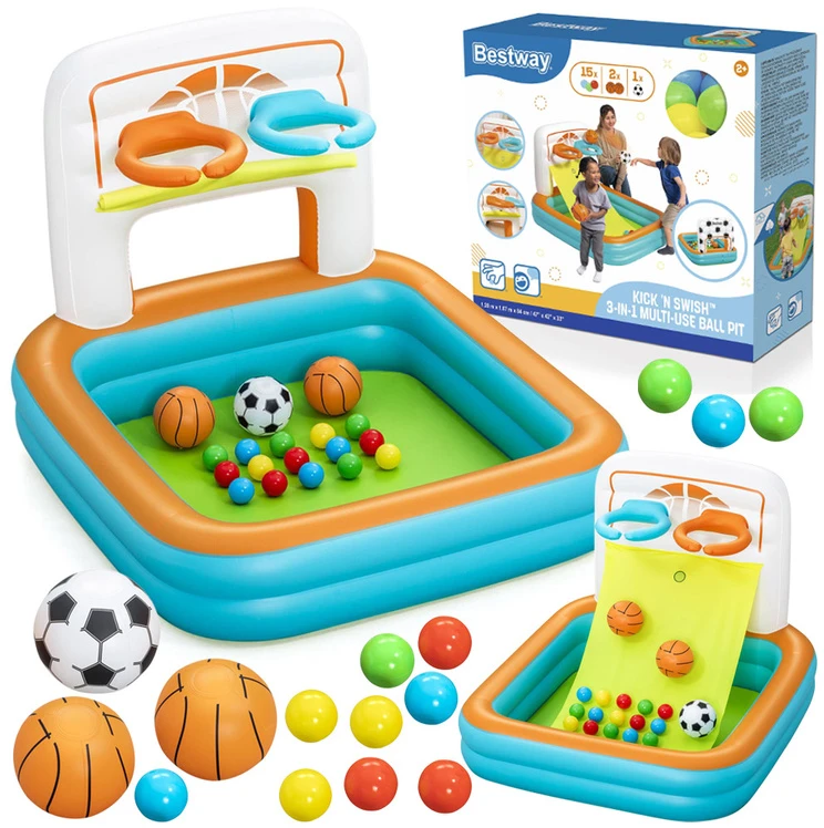 Pripučiama žaidimų aikštelė Bestway 3in1, 120 cm x 107 cm