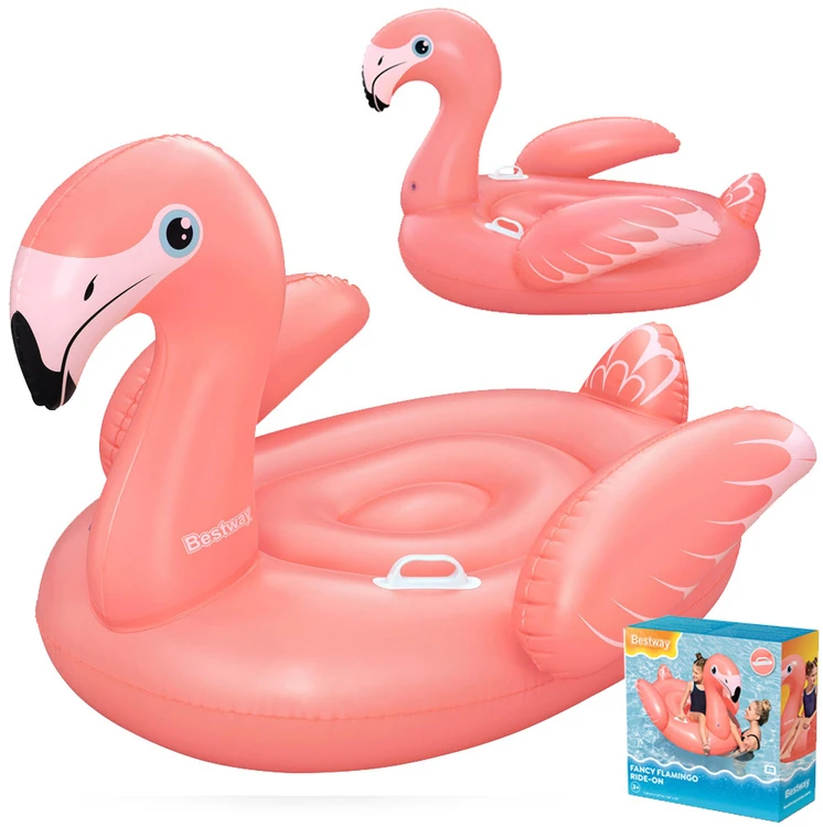 Pripučiamas plaustas Bestway Flamingo, 41525, 138 cm x 107cm