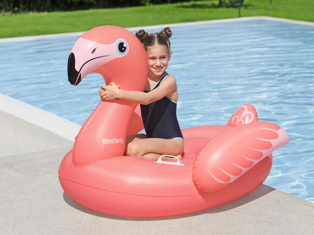 Pripučiamas plaustas Bestway Flamingo, 41525, 138 cm x 107cm