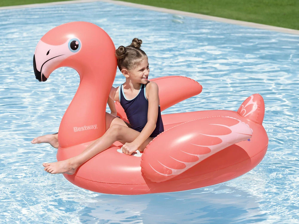 Pripučiamas plaustas Bestway Flamingo, 41525, 138 cm x 107cm