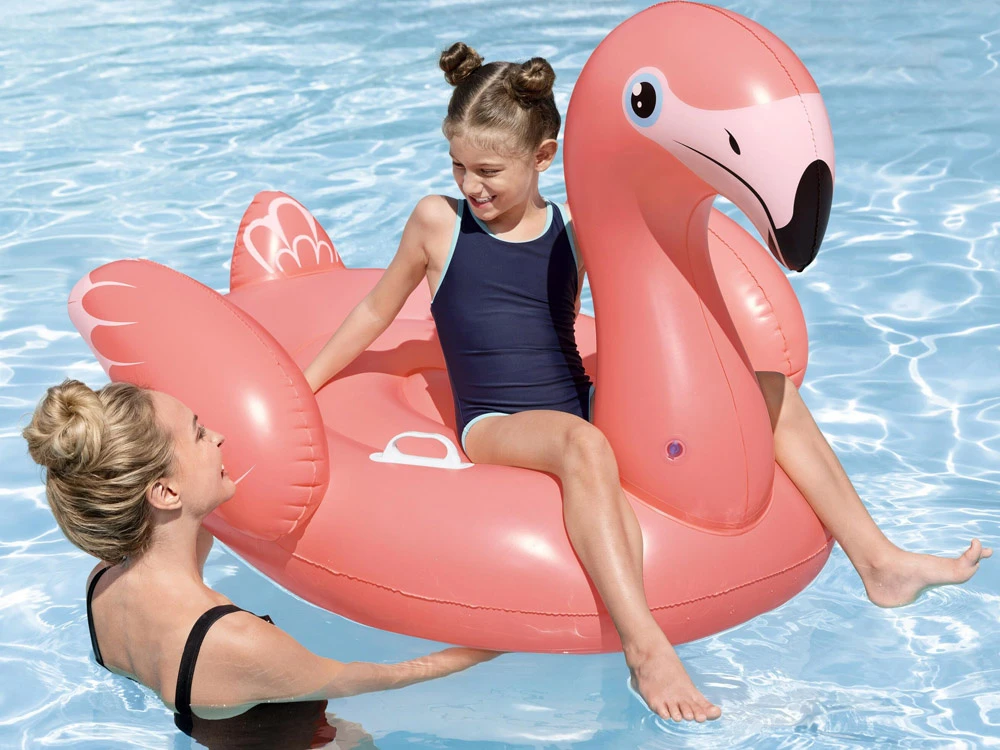 Pripučiamas plaustas Bestway Flamingo, 41525, 138 cm x 107cm