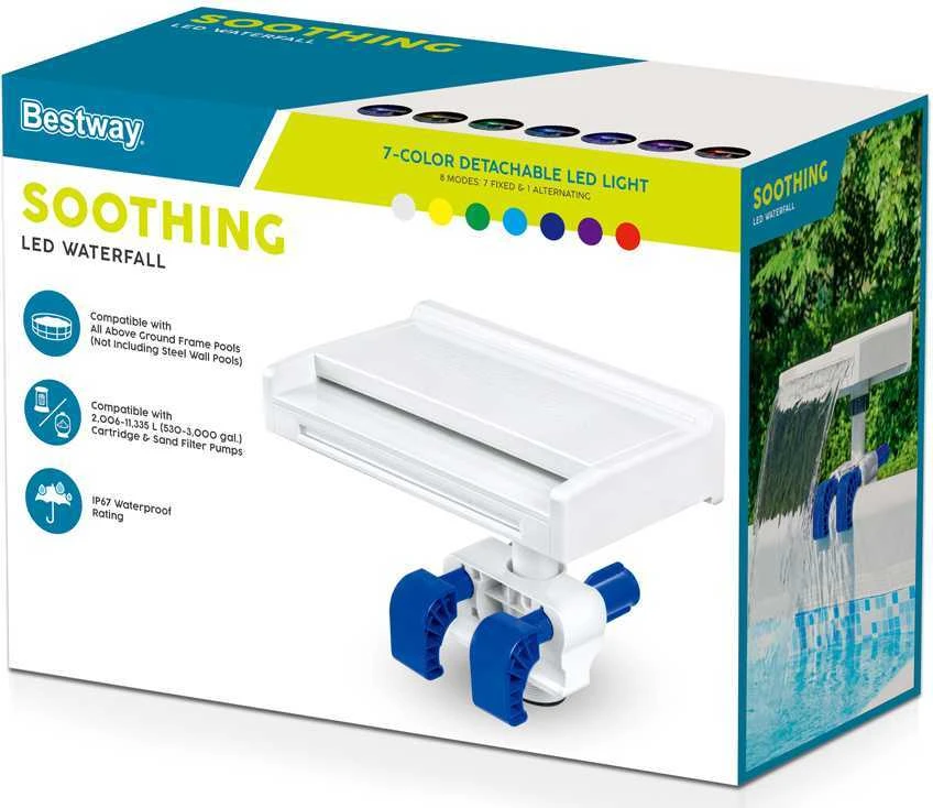 Bestway Flowclear Atpalaiduojantis krioklys su LED apšvietimu