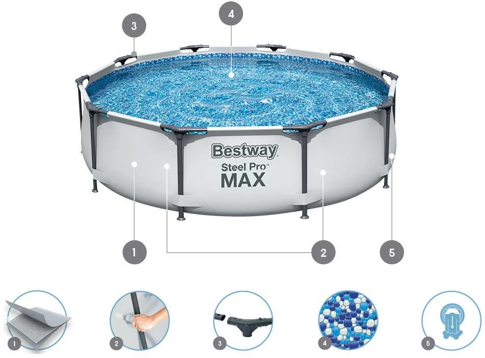 Bestway karkasinis baseinas Steel Pro Max 305x76cm (56408)