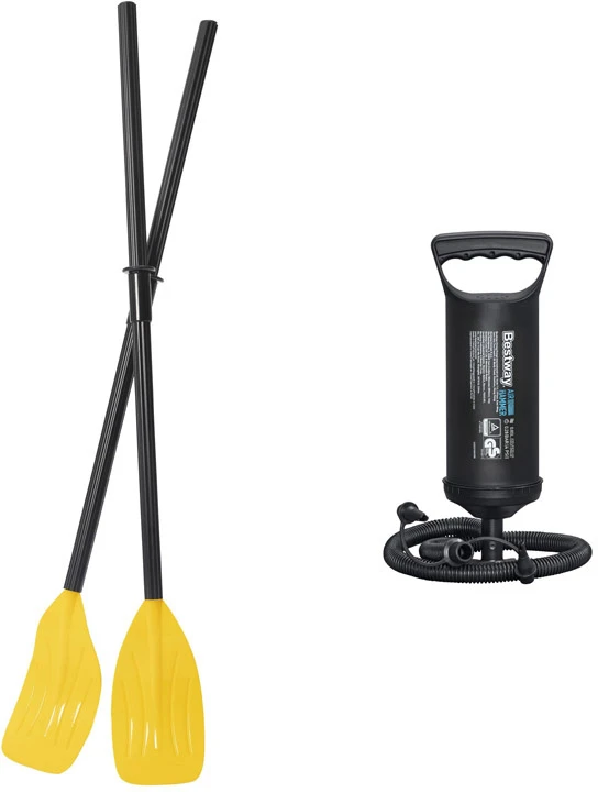 Pontonas TREK X2, 232 cm x 118 cm + BESTWAY aksesuaras