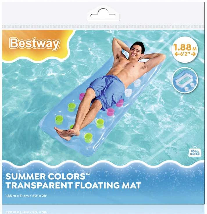 Bestway 43040 plūduriuojantis gaminys baseinui / paplūdimiui Mėlyna, Oranžinė Plūduriuojantis čiužinys Vinilas