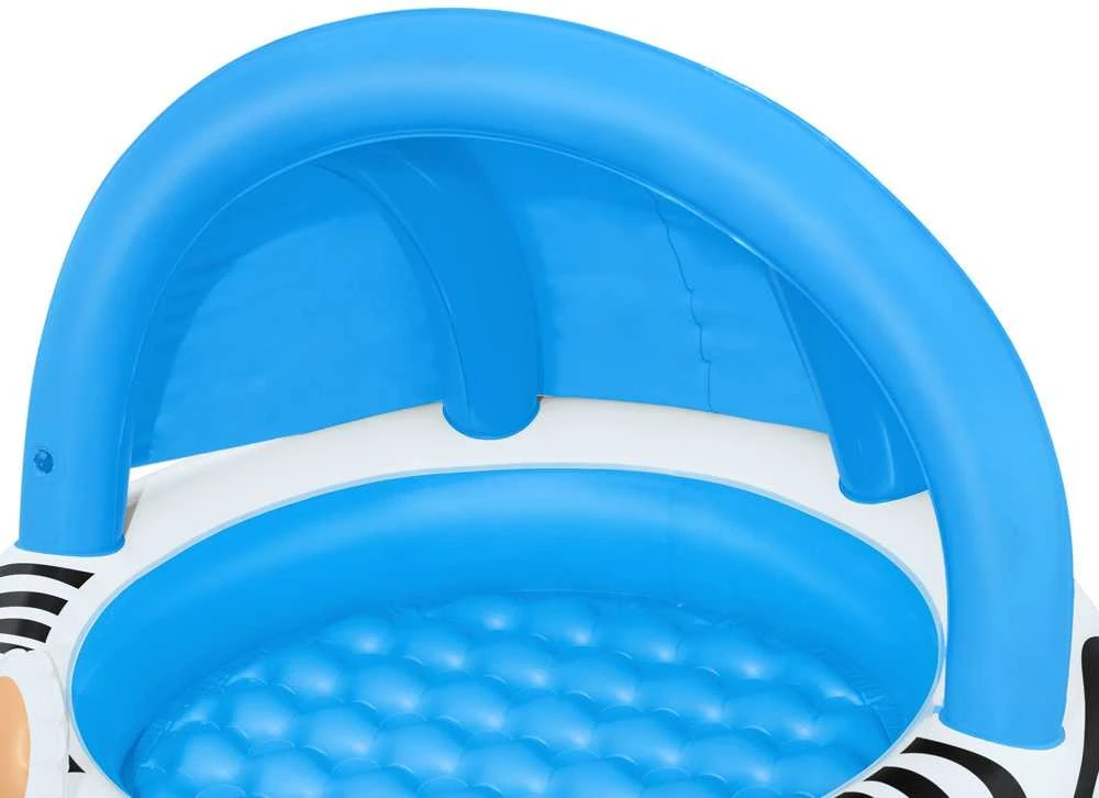 Bestway Bestway 52559 Pripučiamas baseinas su stogu ir pumpuojamu dugnu Zebra 97cm x 66cm