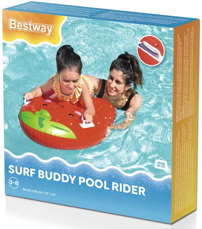BESTWAY pripučiamas plaustas Surf Buddy 84cm x 56cm, assort., 42049
