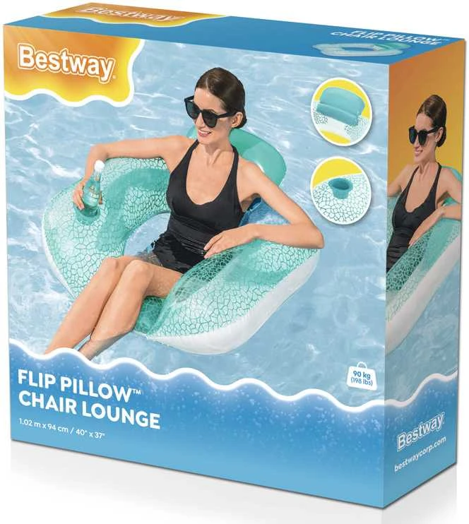 Bestway plaukimo sėdynė su atlošu 102x94 43097