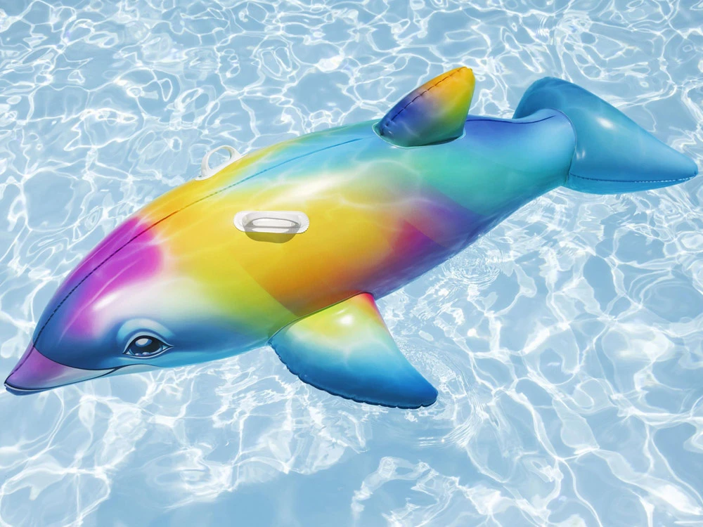 Pripučiamas Vanduo čiužinys COLORFUL DELPHIN 168 x 66 cm 41541 Bestway