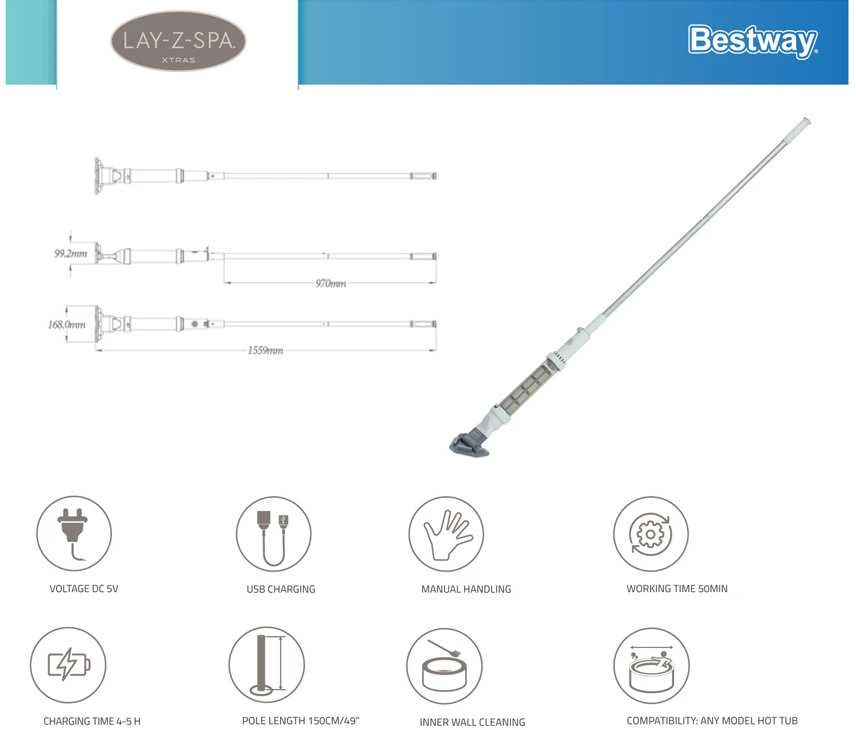 Baseino dugno dulkių siurblys - BESTWAY 60327
