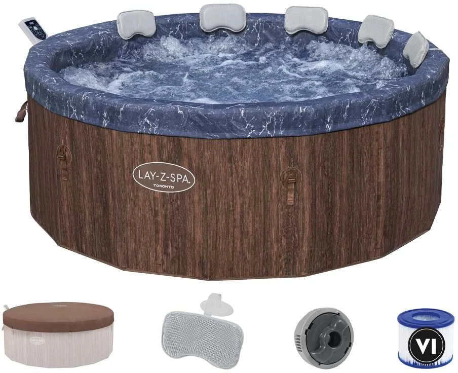 Lay-Z-Spa Toronto masažinis baseinas su priedais
