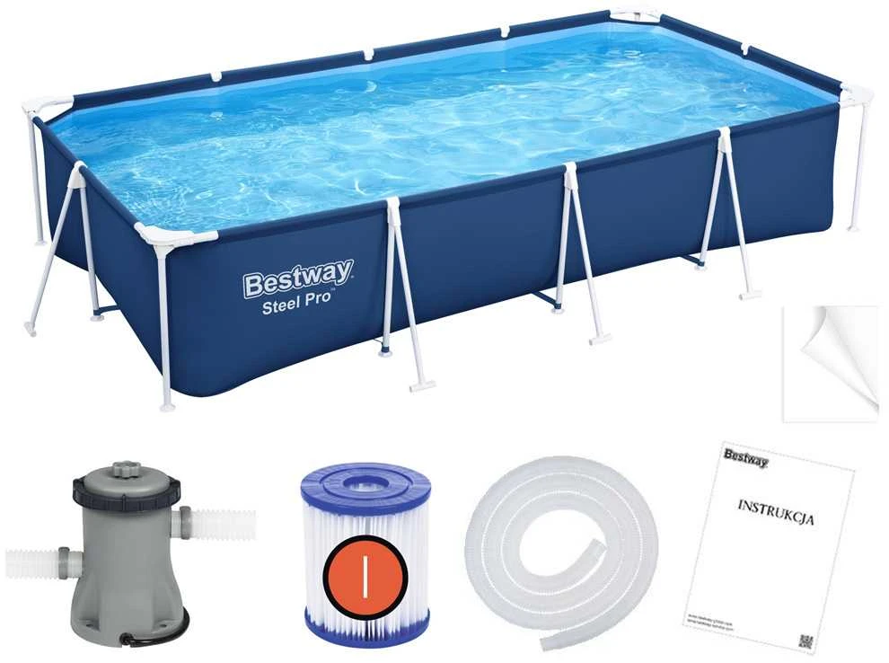 Baseino stovas 400x211x81cm Šeima 3 in 1 BESTWAY