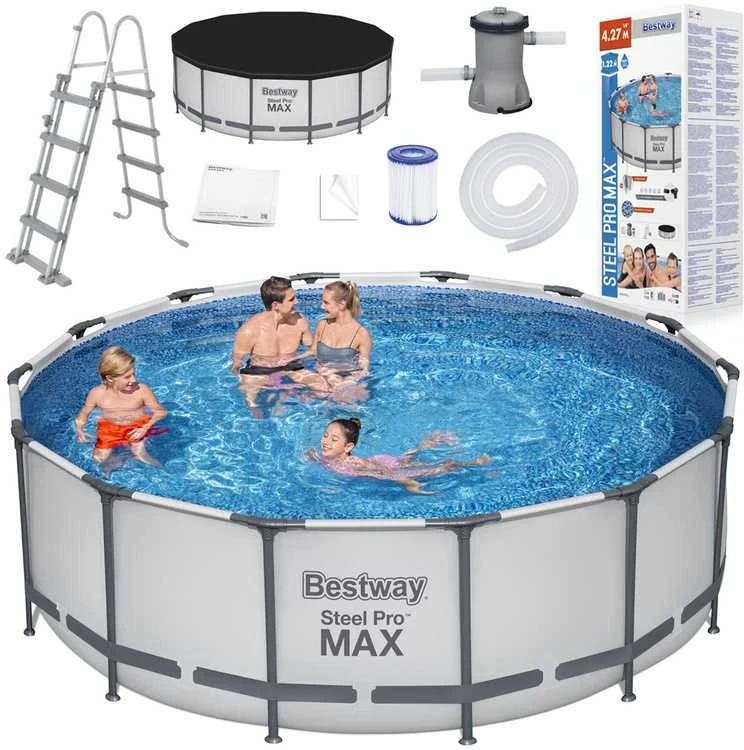 Rėminis baseinas 14 FT 427 x 122 cm STEEL PRO MAX BESTWAY
