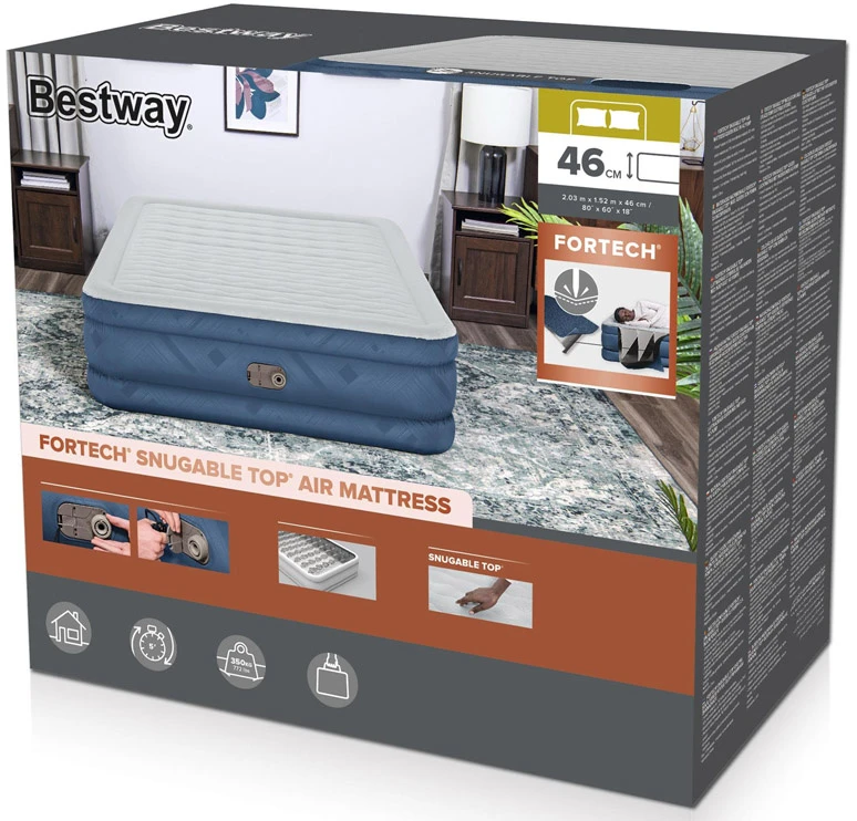 Bestway Savaime prisipučiantis turistinis čiužinys 2 asmenims 350 kg 203 x 152 cm 69075