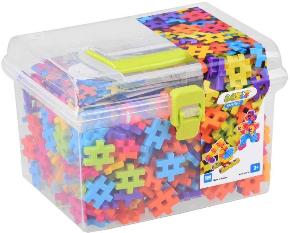 PIECES Kaladėlės Meli Basic 500 detalių Kelioninė dėžutė 50003