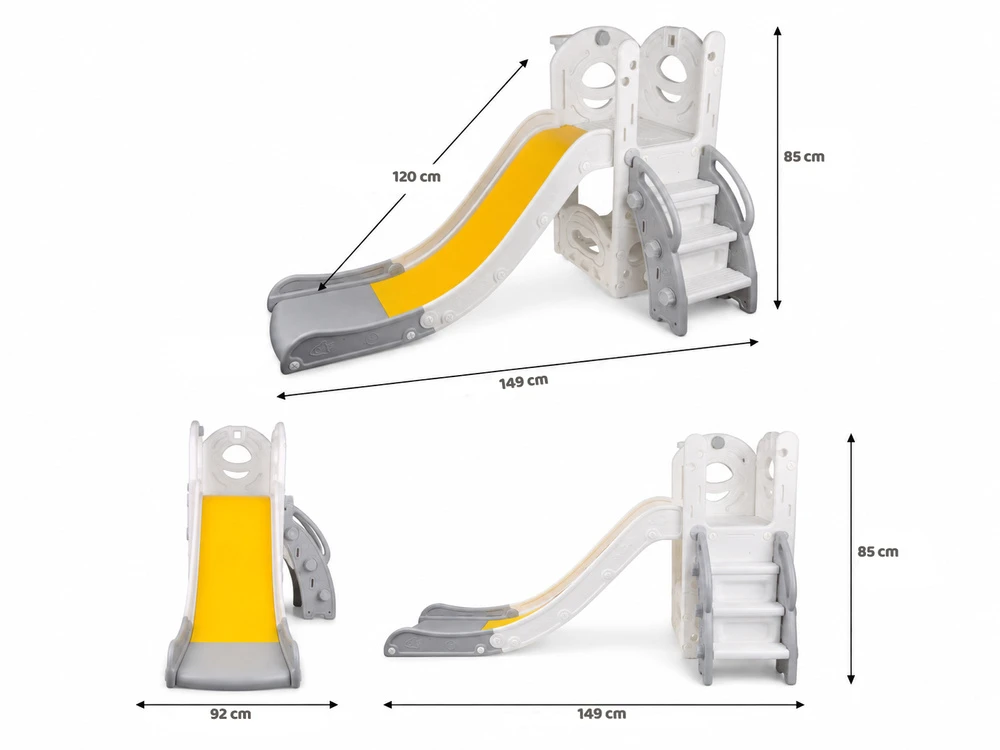 Jokomisiada Children’s Slide with Basketball Hoop, 136 cm Slide SP0865