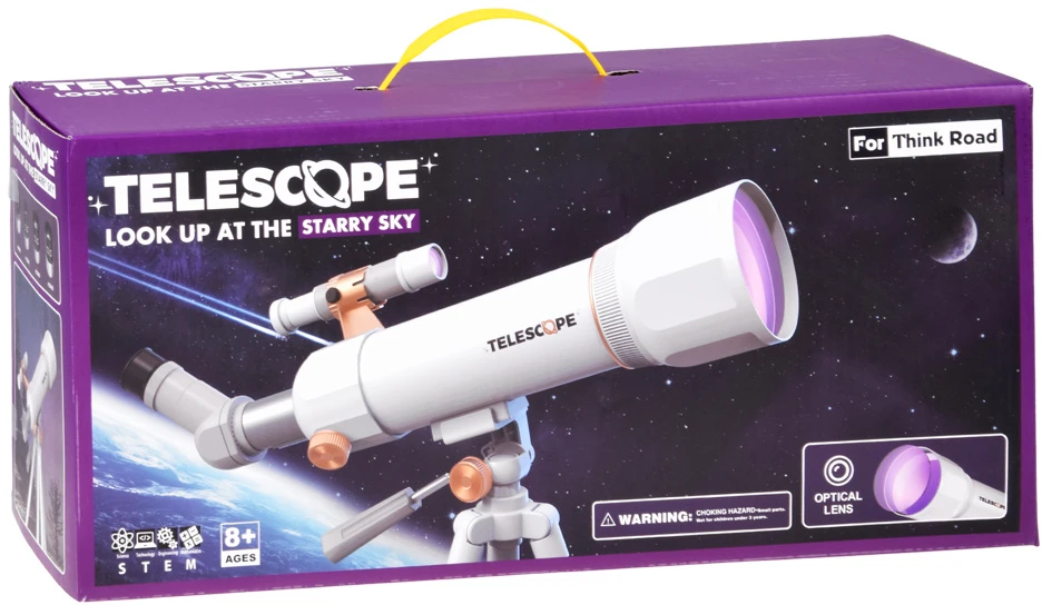 Jokomisiada Children’s Telescope with 107 cm Tripod, 4 Eyepieces and Finder Scope ES0029